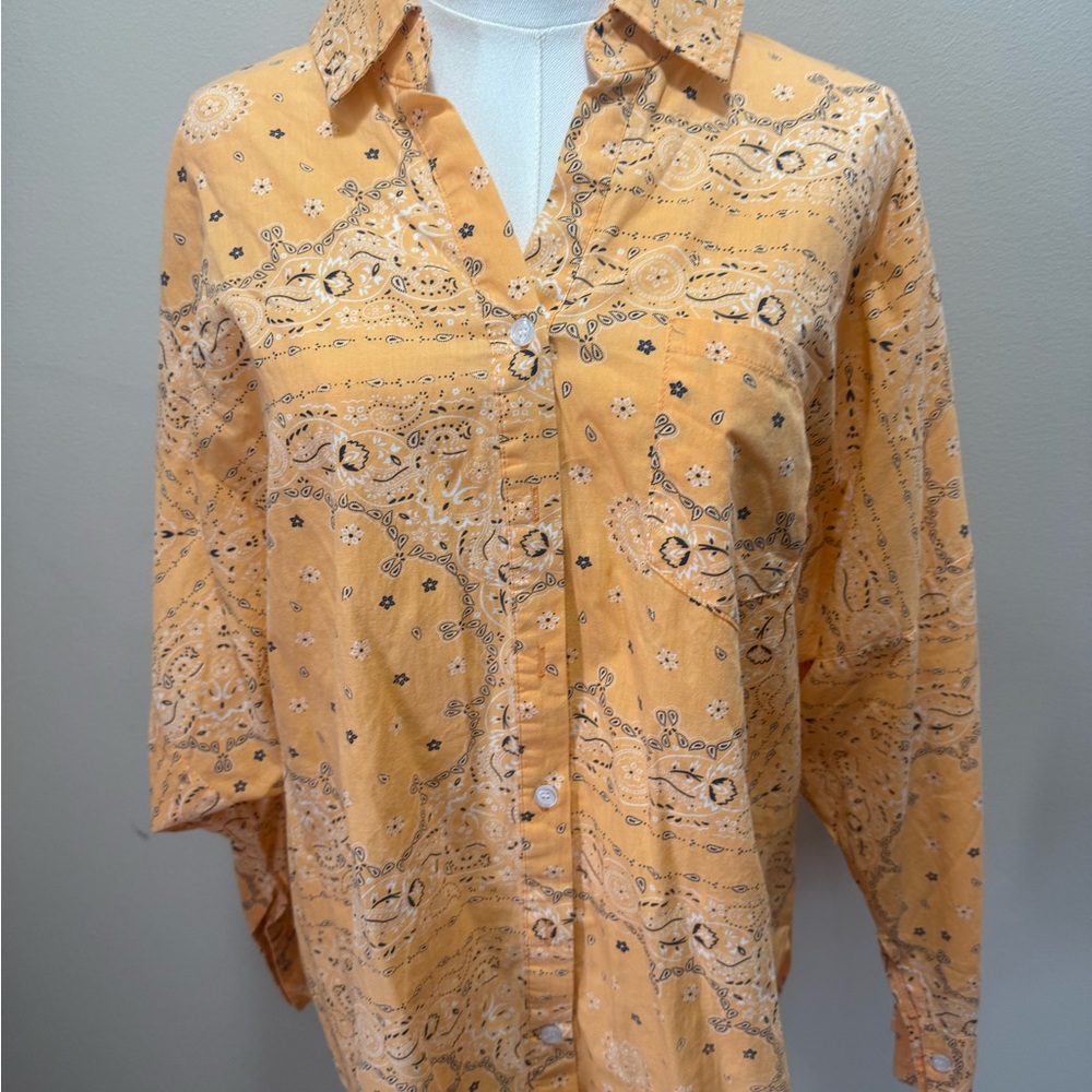 NWOT POL Paisley Shirt - Picture 2 of 4